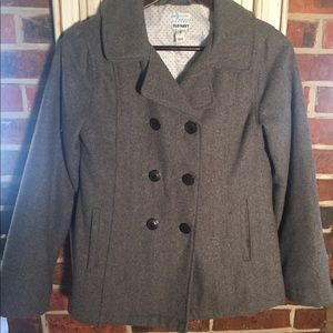 Girls Old Navy gray Pea Coat xl/14